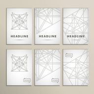 Vector geometric shapes on a white background N5