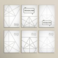 Vector geometric shapes on a white background N6