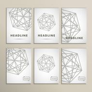 Vector geometric shapes on a white background N7