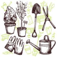 Garden Tools Sketch Concept N2
