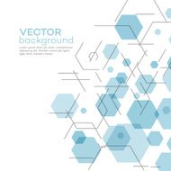 Abstract background with hexagons Vector illustration N3