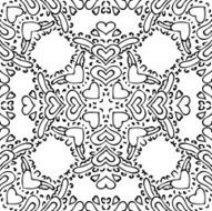 Seamless background made of exotic pattern in black colors N12