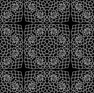Seamless background made of exotic pattern in black colors N17