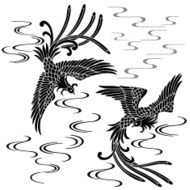 Oriental phoenix illustration N7