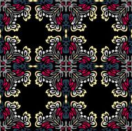 Seamless colorful background made of exotic pattern N27