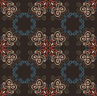 Seamless colorful background made of exotic pattern N28
