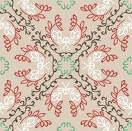Seamless colorful background made of exotic pattern N34