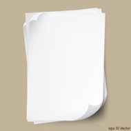 White A4 size paper sheet Vector N3