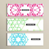 Vector set of stylish modern line textures N2