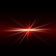 Abstract spark and light strips red tone on middle background