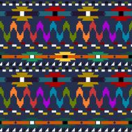 Seamless geometric pattern in Indian style Vector illustration