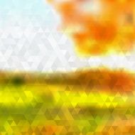 Abstract autumn background of triangles N7