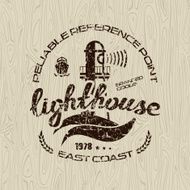 Lighthouse emblem for t-shirt N7