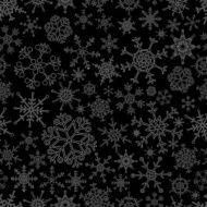 various types of outline white snowflakes seamless pattern eps10 N2