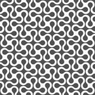 Monochrome curved geometric seamless pattern