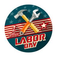 Labor day with work tools construction concept N2