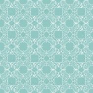 Vector Sea Green Abstract Drawing Seamless Pattern