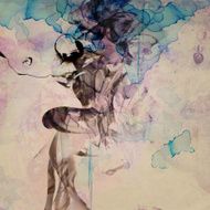 Abstract watercolor composition N2