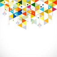 Abstract colorful and creative geometric background vector N4