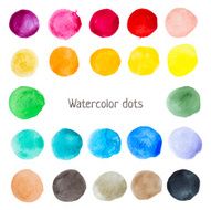 Watercolor color stains