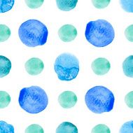 Vatercolor polka dot pattern