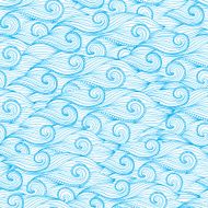 Vector Seamless Pattern of Wave N8
