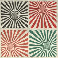 Sunburst Grunge Background Set on Crumpled Paper Texture N2