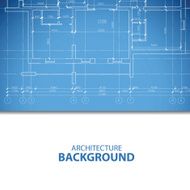 Blue architecture plan