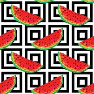 Seamless pattern with watermelon N7