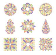 Vector ethnic culture ornaments