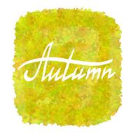 Yellow watercolor frame N4