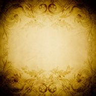 Old-fashioned frame Grunge paper background