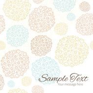 Vector blue brown abstract seaweed texture frame corner pattern background N2