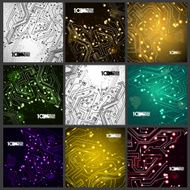 Circuit board vector background N5