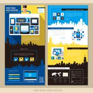 creative one page website design template N2