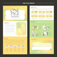 trendy one page website design template