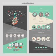 adorable business vision one page website design