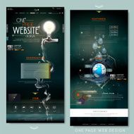 creative one page website design template N3
