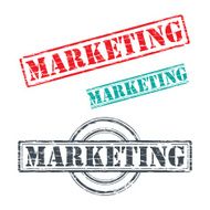 Rubber stamp design MARKETING