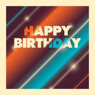 Abstract birthday card design