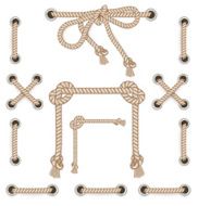 Frames made from rope