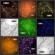 Circuit board vector background N6