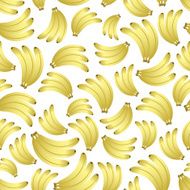 colorful yellow bananas fruits seamless pattern eps10