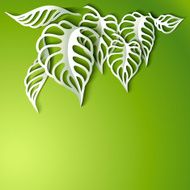Paper Leaves Background N3