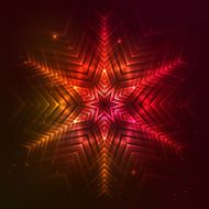 Fire red vector star N18