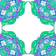 Ornamental floral grape background