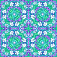 Grape flower mandala pattern
