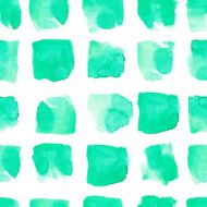 Watercolor green stain seamless pattern