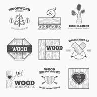 Wood products logo vector N4