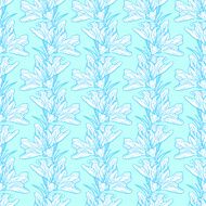 Lily flower pattern background